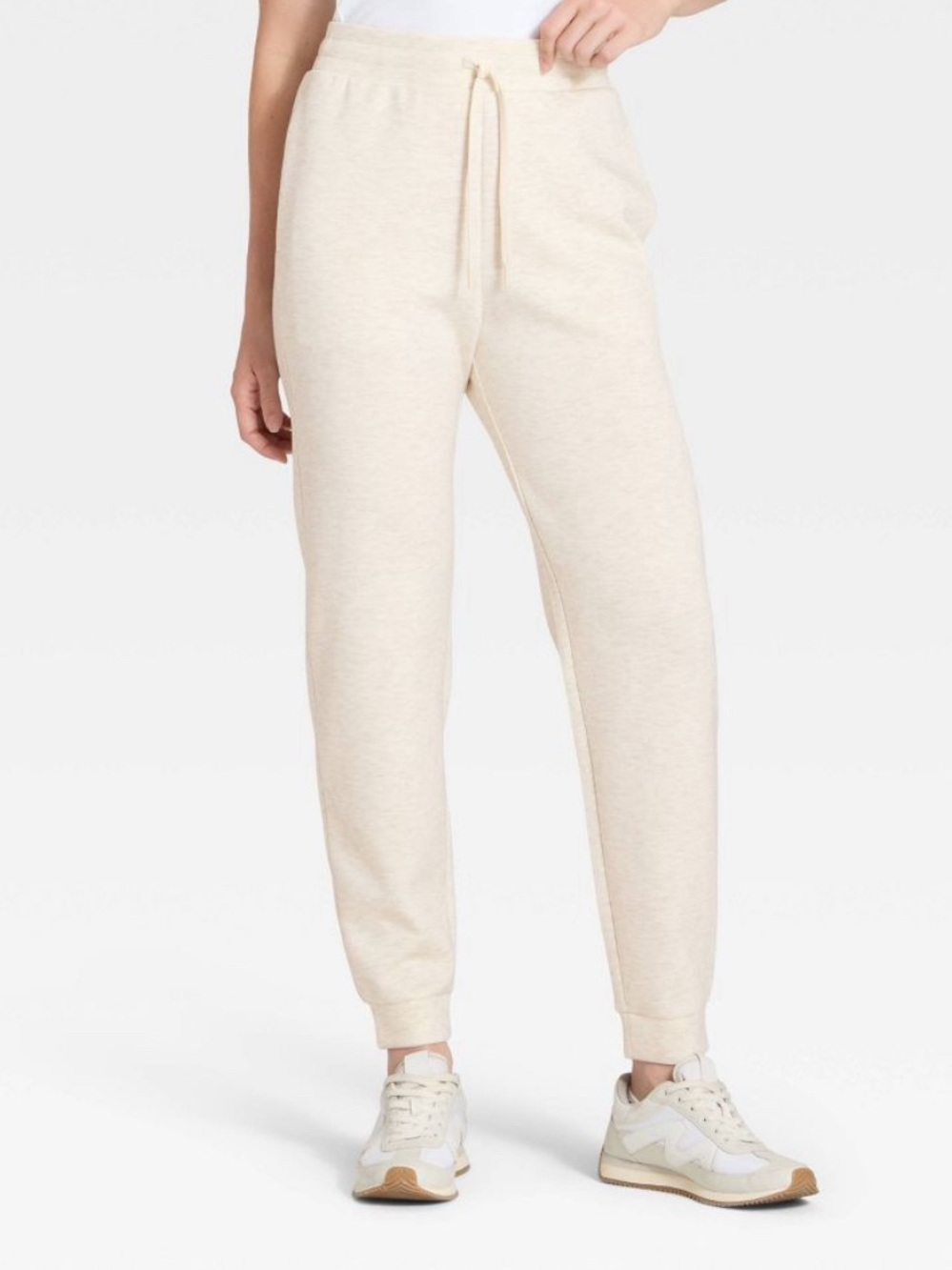 All In Motion Women’s Airy Sleek Jogger Sweatpants Heathers Cream Size 3X